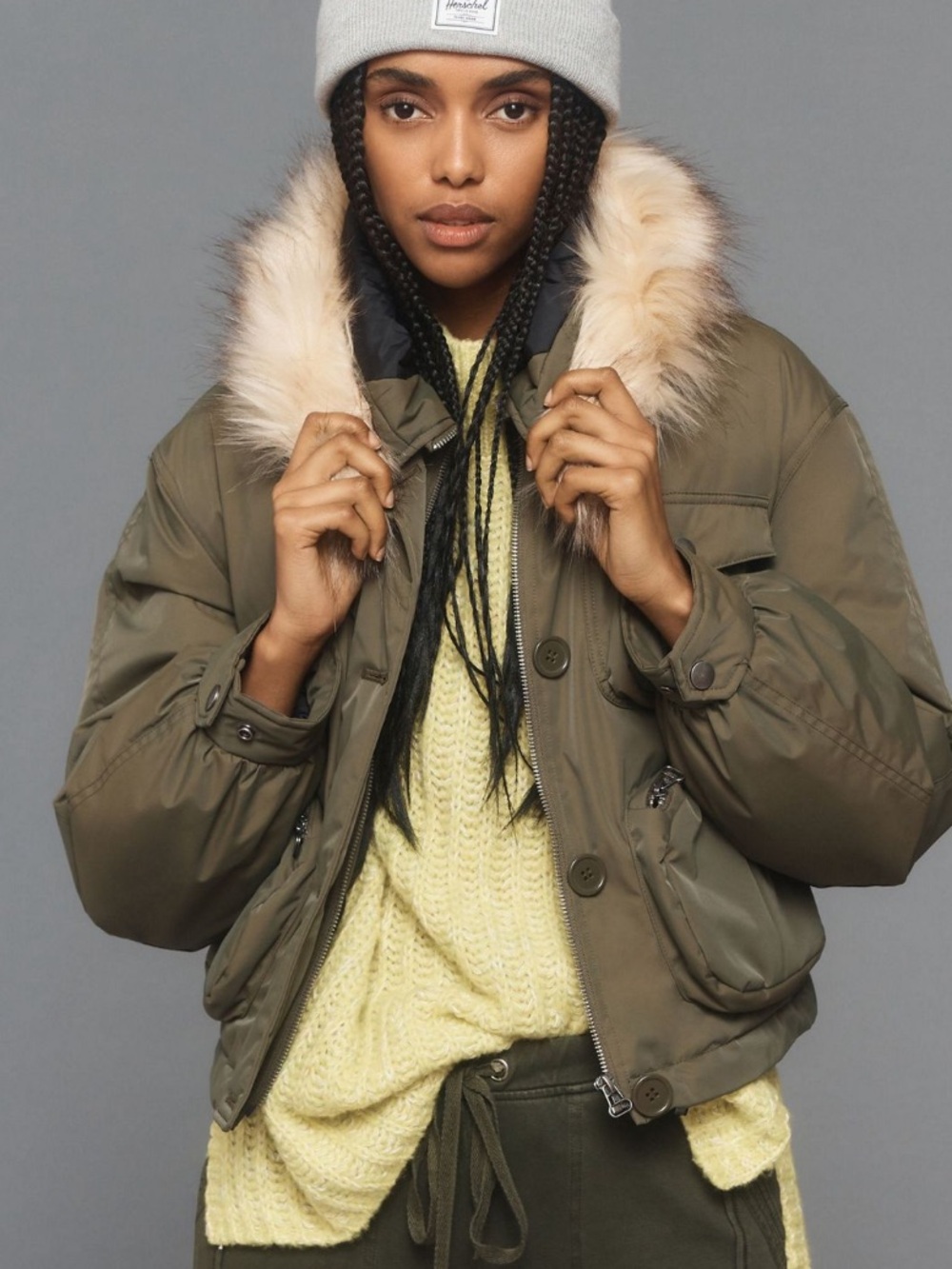 Anthropologie cropped puffer jacket sz xs